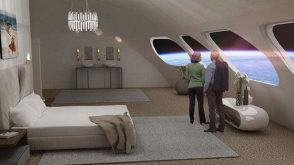 Дизайнеры показали интерьеры первого в мире космического отеля. дом, отель, дизайн, космос