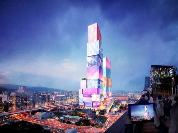 Башни-близнецы MVRDV с мультимедийными фасадами для Тайбэя. 14746.jpeg