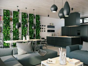 Квартира, утопающая в зелени