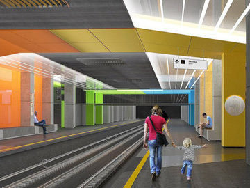 Работы художников-супрематистов повлияли на дизайн станции метро "Нижегородская"